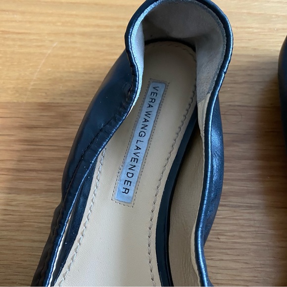 VERA WANG Napa Leather BLACK Ballet Shoes - Picture 12 of 12